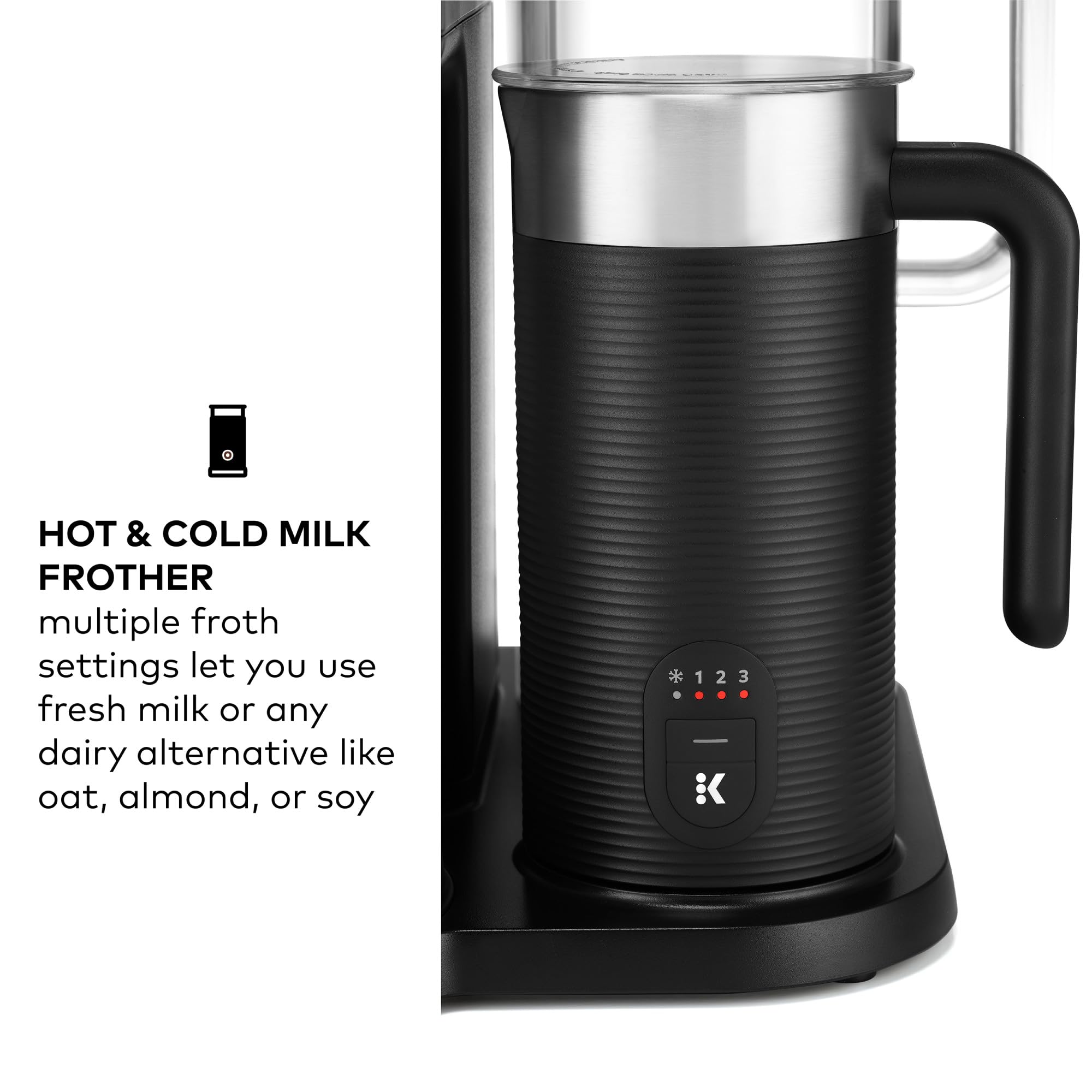 Keurig K-Cafe SMART Single Serve K-Cup Pod Coffee Maker - Latte & Cappuccino Maker, Black | Perfect for Home, Office & Small Spaces | Brews Coffee, Lattes & Iced Drinks