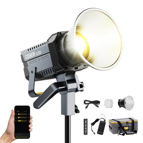 Colbor 220W Bi-Color COB LED Video Light - Professional Studio Lighting for Photography, Filmmaking & YouTube Videos