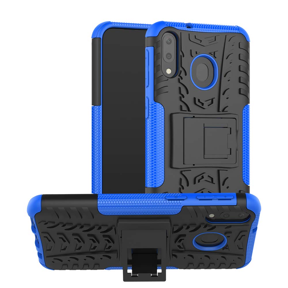 Samsung Galaxy M20 Case - Heavy Duty Shockproof Rugged Armor Hybrid Cover with Kickstand | Protective Phone Case for Samsung Galaxy M20 | Perfect for Outdoor, Travel & Daily Use