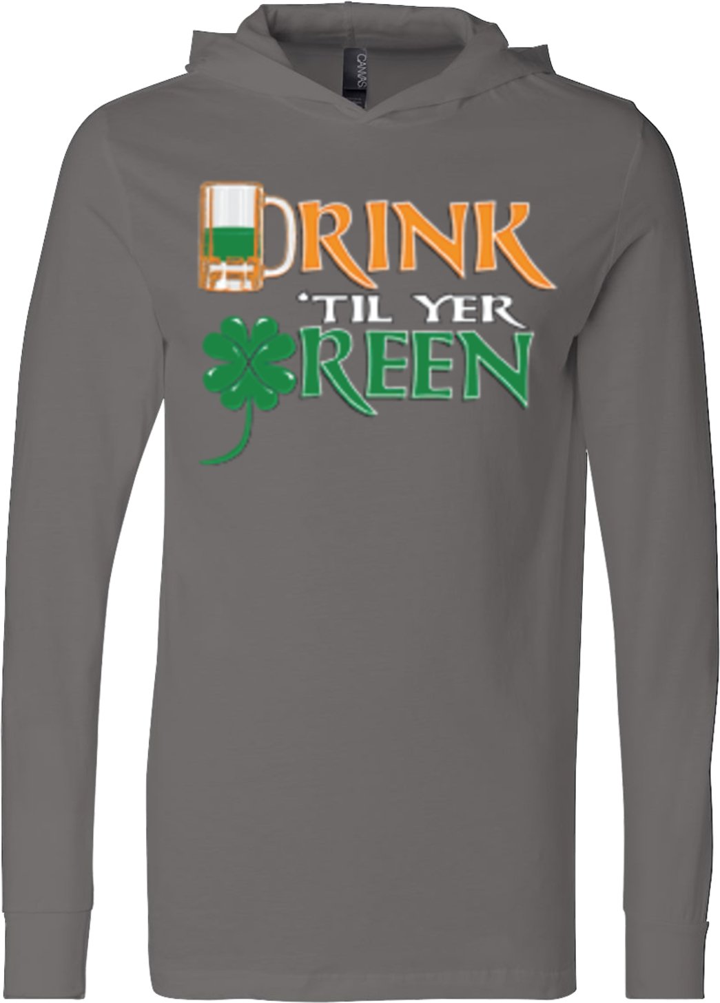 St. Patrick's Day Lightweight Hoodie - Funny Drink Til Yer Green Pullover for Men & Women | Perfect for Pub Crawls, Parties & Irish Celebrations