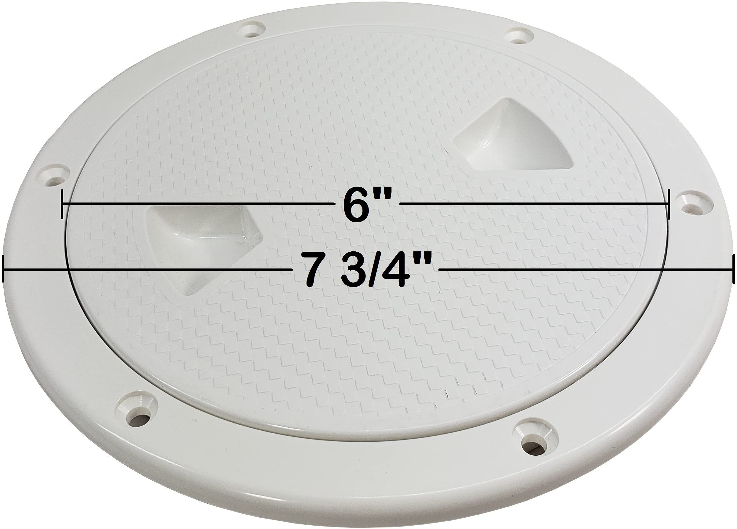 Salty Reef PVC Deck Plate - Waterproof Marine Boat Deck Hatch Cover for Boats, Yachts & RVs | Durable Outdoor Access Panel for Marine & RV Use