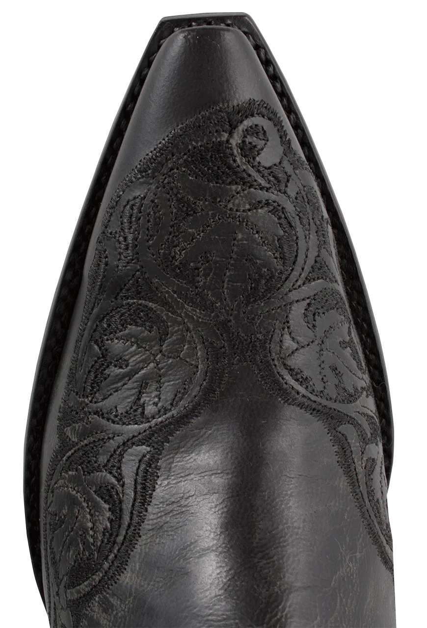 Old Gringo Viridiana Goat Leather Cowgirl Boots for Women - Black Western Riding Boots for Country Dancing & Rodeo Events