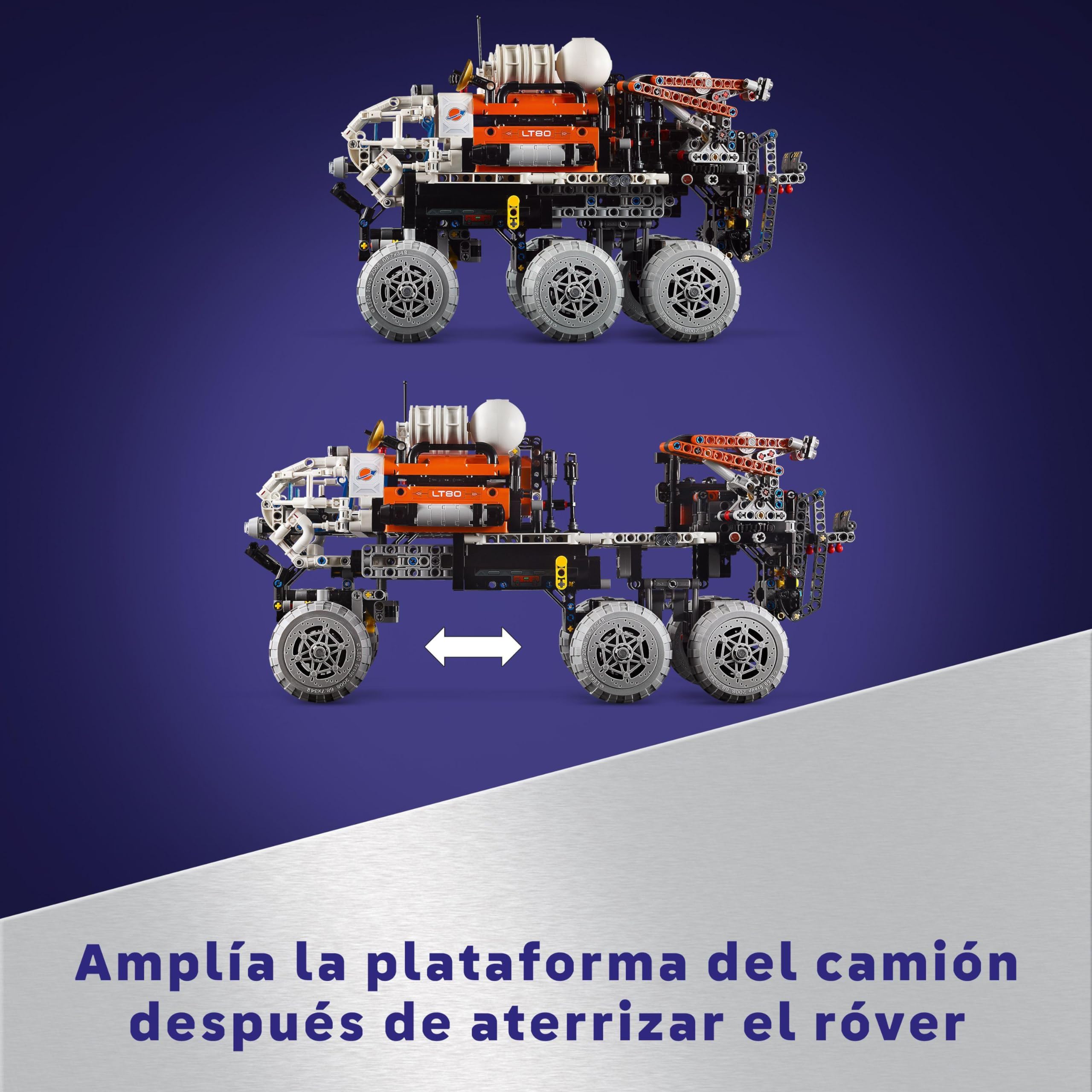 LEGO Technic Mars Rover Explorer Toy - NASA-Inspired Space Building Set with Planet & Vehicle, STEM Educational Gift for Kids Ages 11+ | Space Exploration Play & STEM Learning Activity