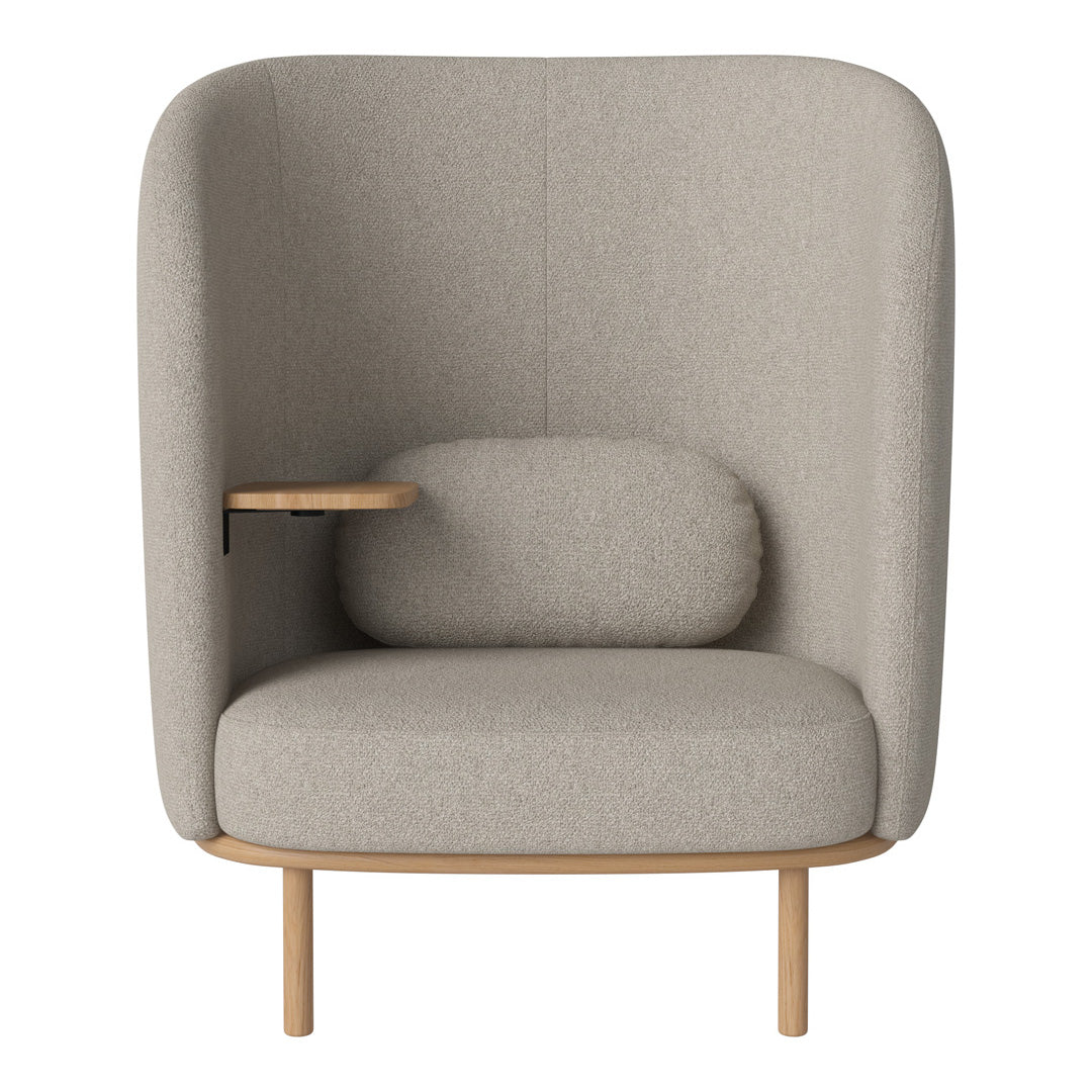 Fuuga Nesting Armchair with Table - Space Saving Modern Lounge Chair for Small Apartments, Living Room, and Office - Perfect for Relaxing, Reading, and Entertaining Guests