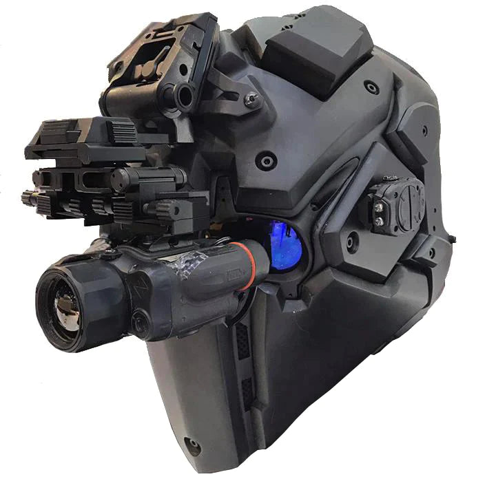 Devtac Ronin Full Face Ballistic Helmet - NIJ Level IIIA Certified with HUD Display | Tactical Protection for Military, Police, and Airsoft Enthusiasts