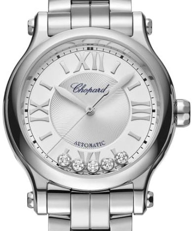Chopard Happy Sport Ladies Watch - Stainless Steel & Diamonds, Swiss Luxury Timepiece for Women | Perfect for Business, Evening Events & Special Occasions