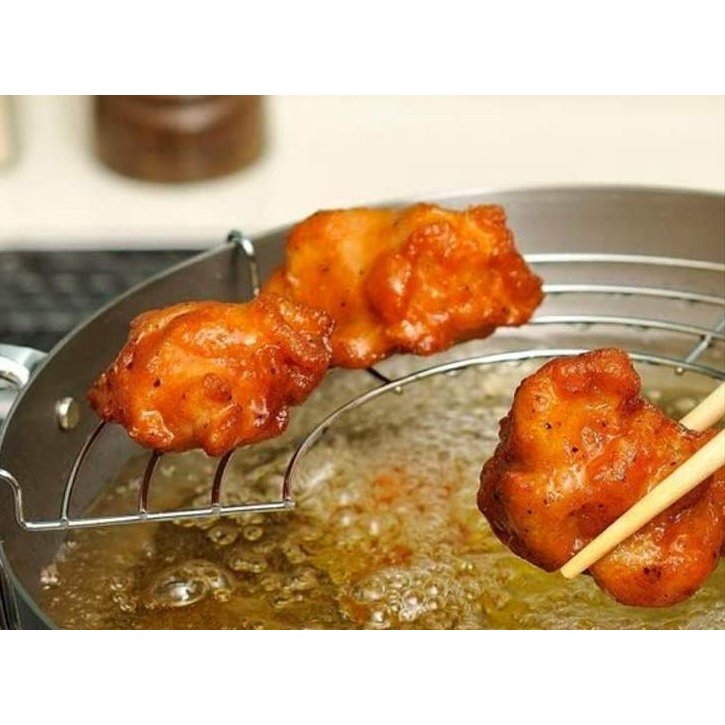 Non-Stick Iron Tempura Deep Fry Pot 24cm - IH Compatible, Durable & Easy Clean - Perfect for Frying, Cooking, and Japanese Cuisine at Home