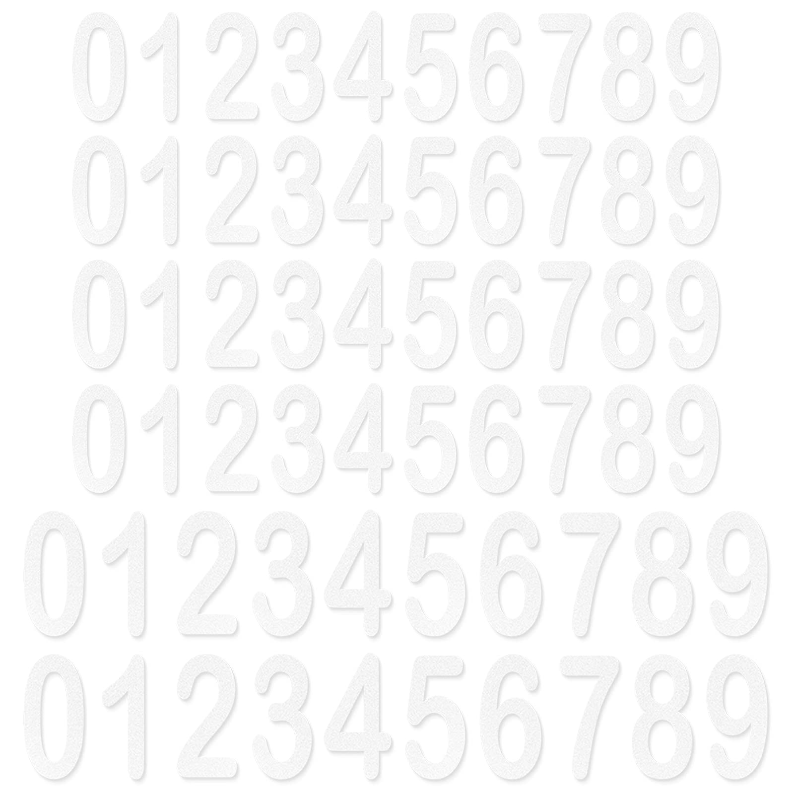 Anvin Reflective Self-Adhesive Mailbox Numbers 0-9 - Waterproof Vinyl Address Decals for Home, Office, Door & Car Signs - 3