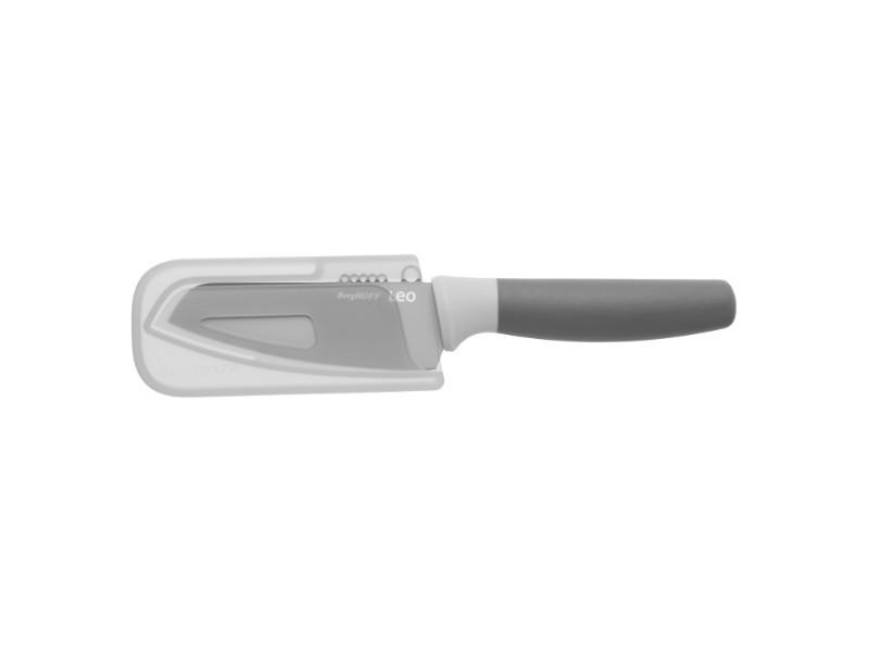 BergHOFF Leo 4.25 Inch Stainless Steel Vegetable Knife with Zester - Professional Kitchen Knife for Peeling, Slicing & Grating Fruits & Vegetables - Perfect for Home Cooking & Meal Prep