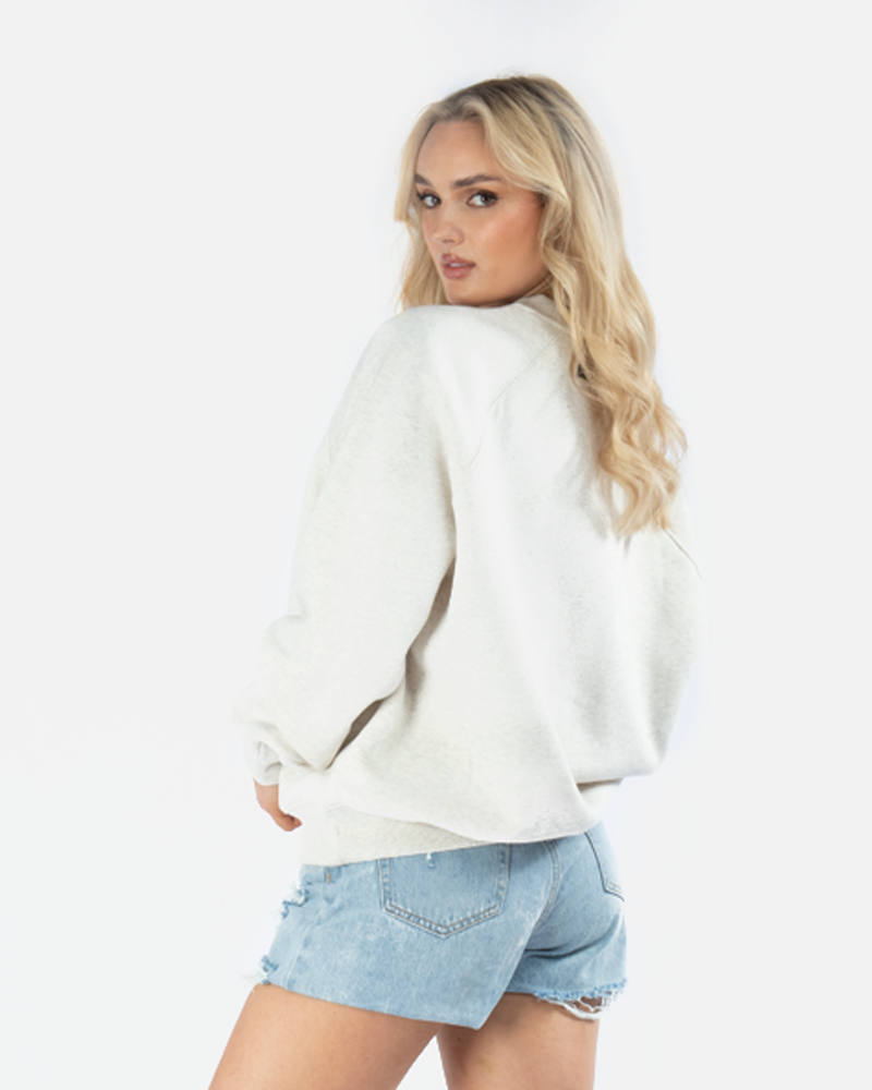 SSS Realism Lounge Crewneck Sweatshirt - Soft Oatmeal Color, Comfortable Pullover for Men & Women - Perfect for Casual Wear, Loungewear, and Everyday Outfits