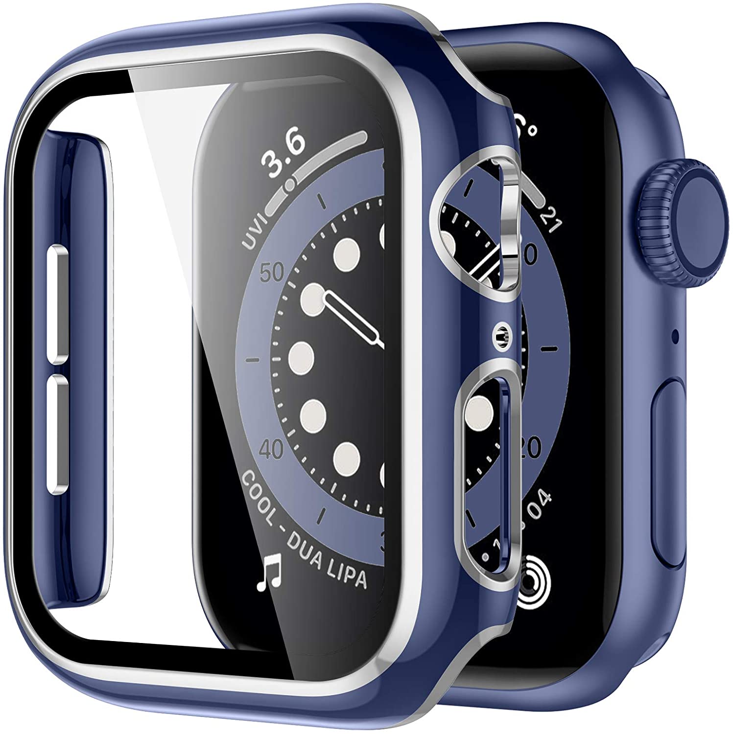 Premium Shockproof Bumper Case + HD Clear Screen Protector for Apple Watch Series 6 (44mm/40mm) - Durable Protection for Workouts, Running & Outdoor Activities