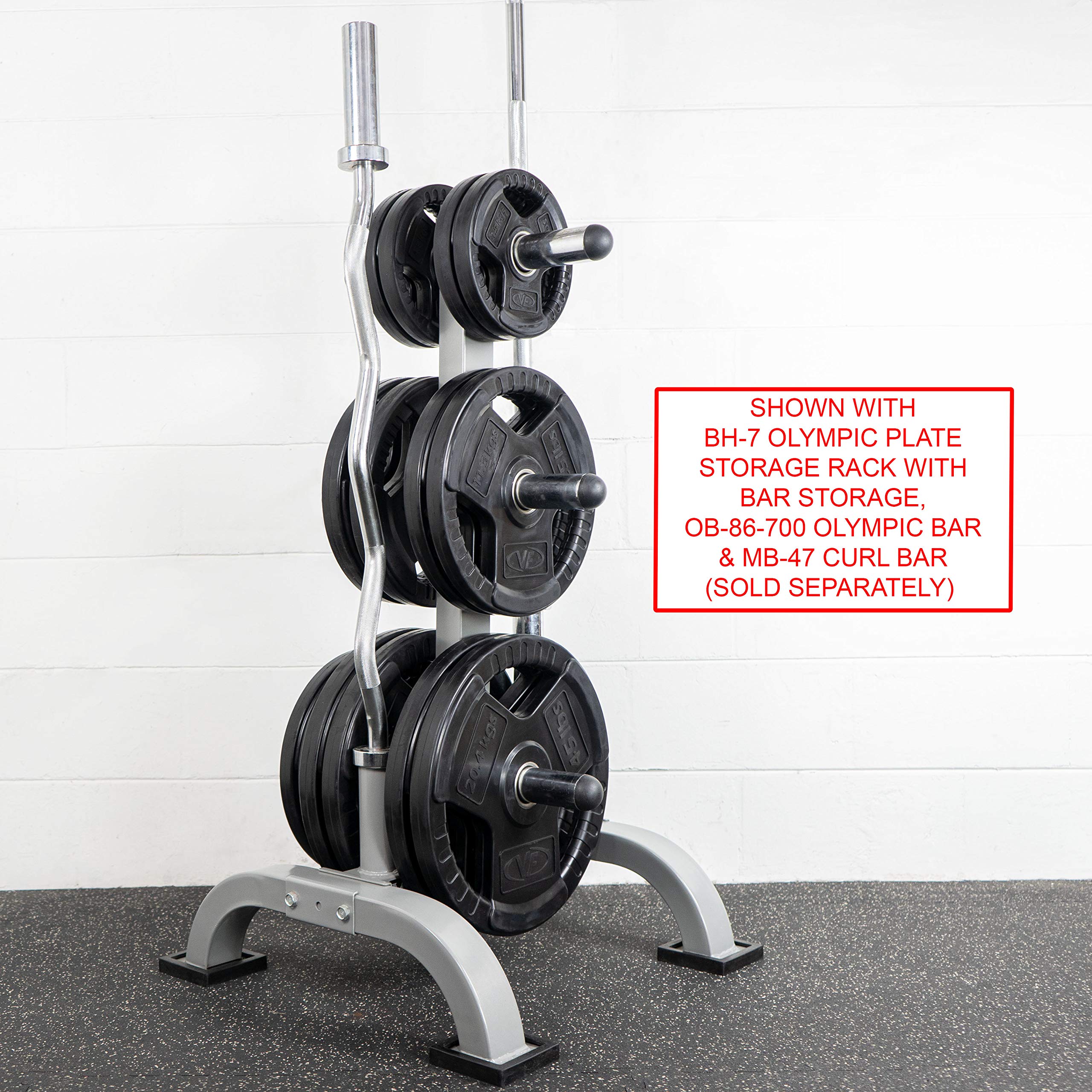 Valor Fitness OP Olympic Weight Plates - Coated Rubber Weights Set with Grips for Strength Training | Home Gym Equipment for Weightlifting & CrossFit Workouts