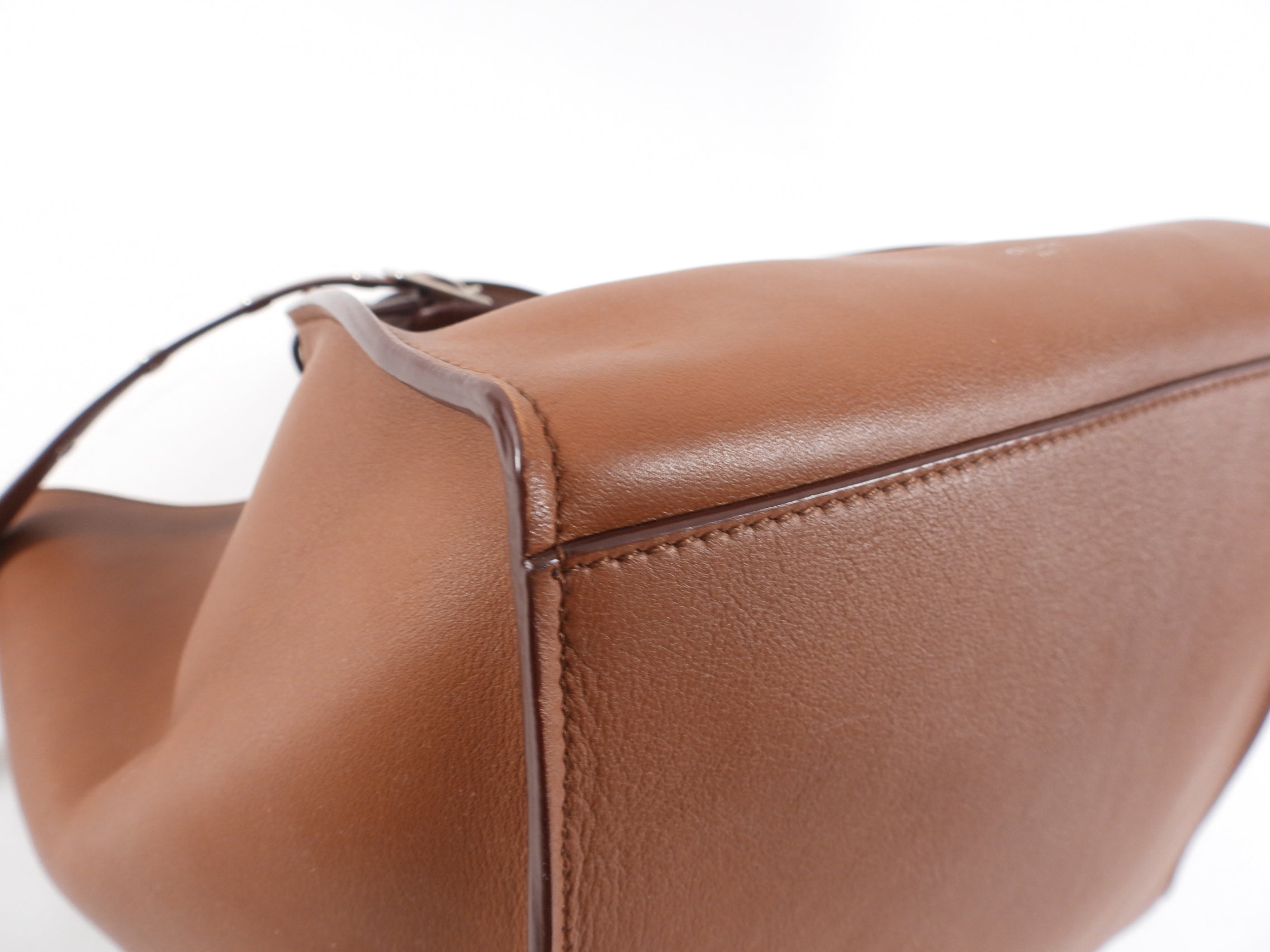 Celine Small Big Bag in Cognac Brown - Two-Way Handbag for Women | Perfect for Work, Travel & Everyday Use