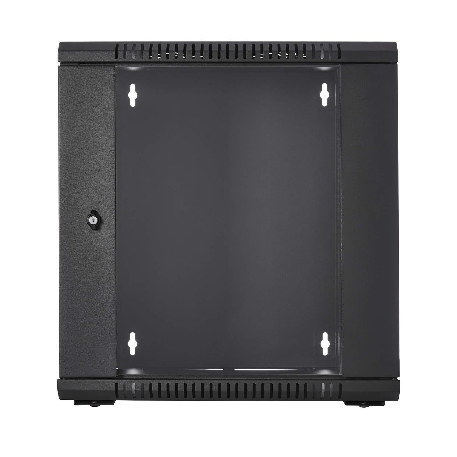 V7 RMWC12UG450-1N 12U Wall Mount Server Rack Cabinet with Glass Door - Ideal for Network Equipment, Data Centers & Home Office Server Storage