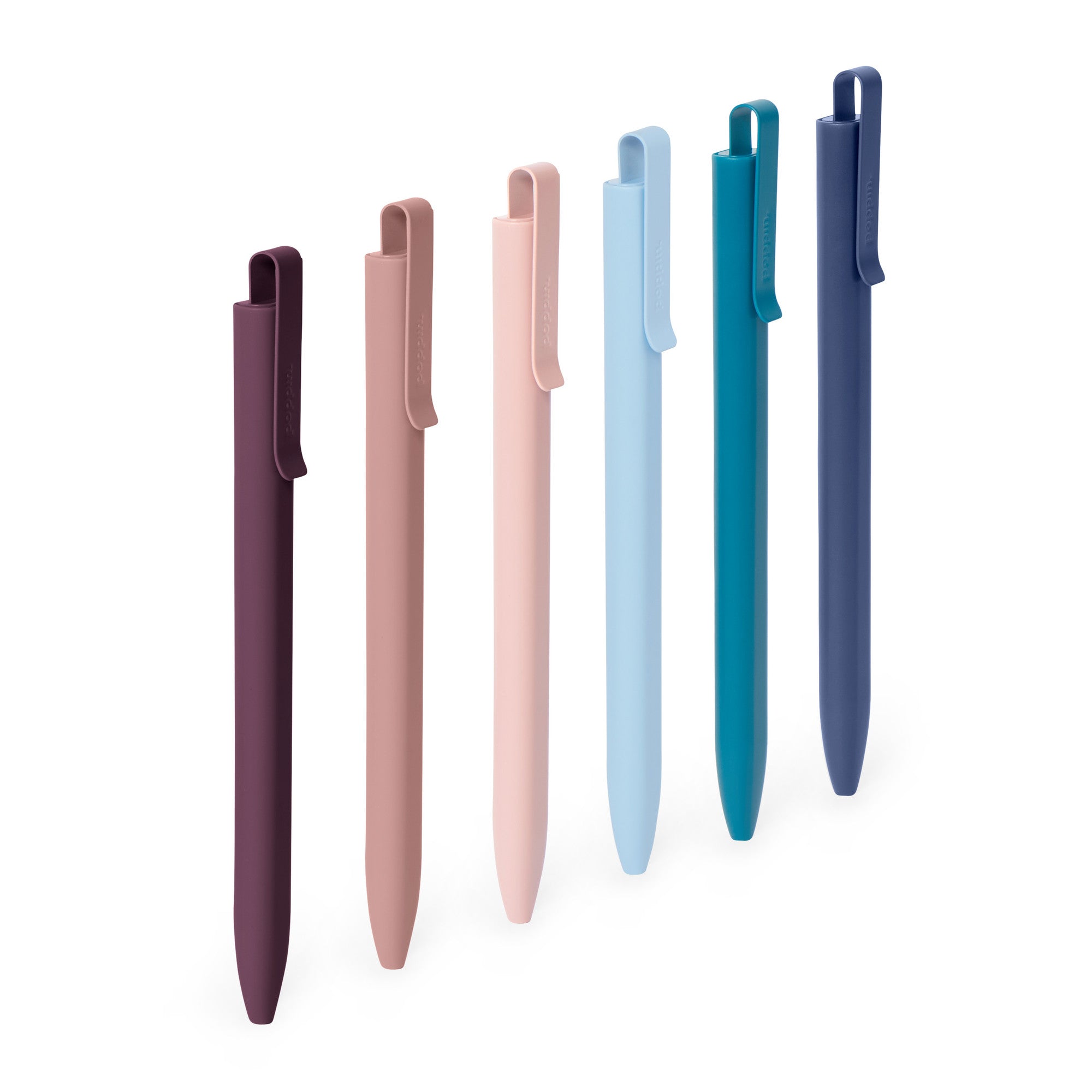 12-Pack Dusk Assorted Flat Top Retractable Ballpoint Pens - Smooth Writing for Office, School & Home Use
