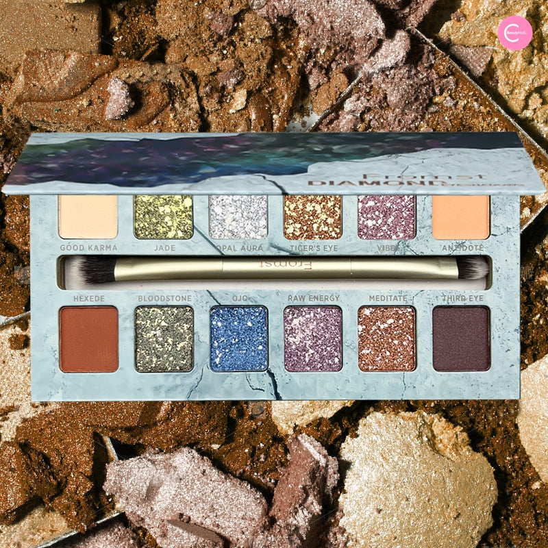 FROMST High Pigment 12 Color Eyeshadow Palette - Long Lasting Matte & Shimmer Makeup Set for Party, Wedding & Everyday Wear