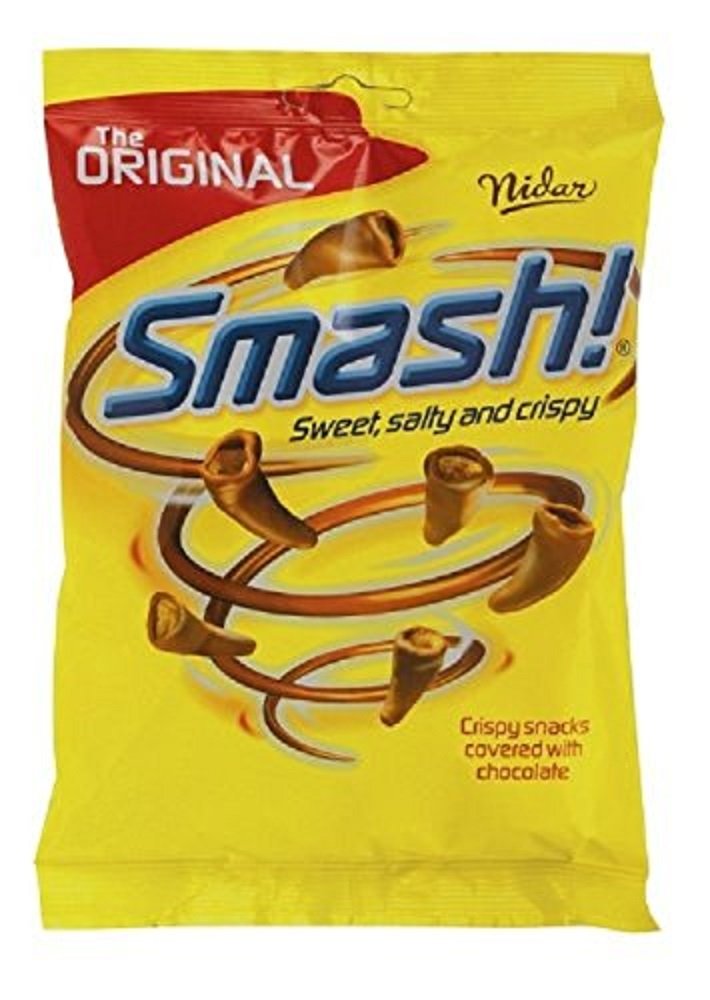 Nidar Smash Original Norwegian Milk Chocolate Candies - 100g Bag - Delicious Crunchy Snack for Parties, Gifts & Movie Nights