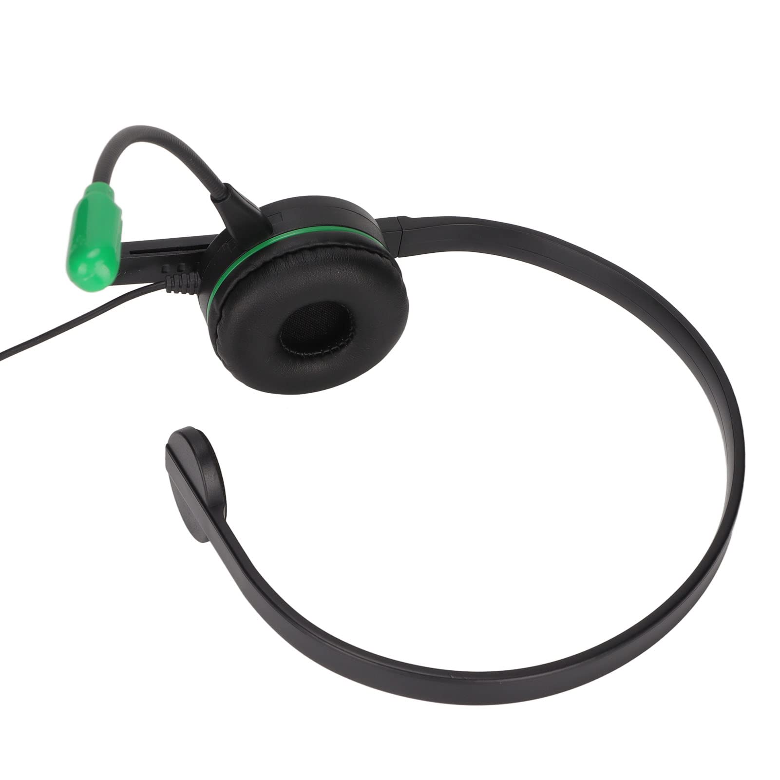 3.5mm Single Ear Gaming Headset with Mic & Mute Function - Noise Cancelling ABS Headphone S481 for PC, Laptop, Call Center & Online Gaming (Perfect for Work, Gaming & Customer Service)