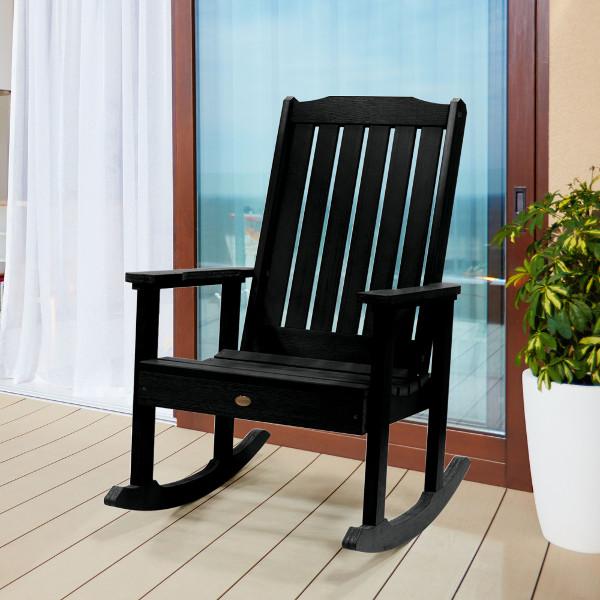 Lehigh Outdoor Rocking Chair - Patio, Garden & Porch Relaxation - Comfortable All-Weather Wicker Rocking Chair for Backyard, Deck & Poolside Use