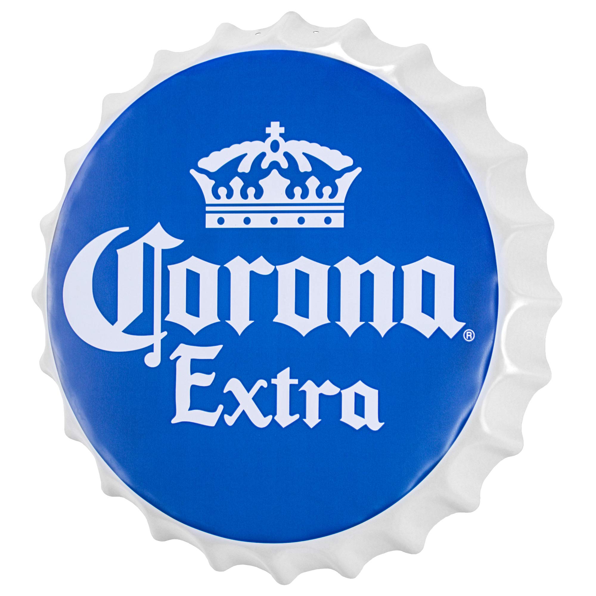 Retro Dome Metal Wall Art - Corona Extra Sign for Bar, Man Cave & Home Decor