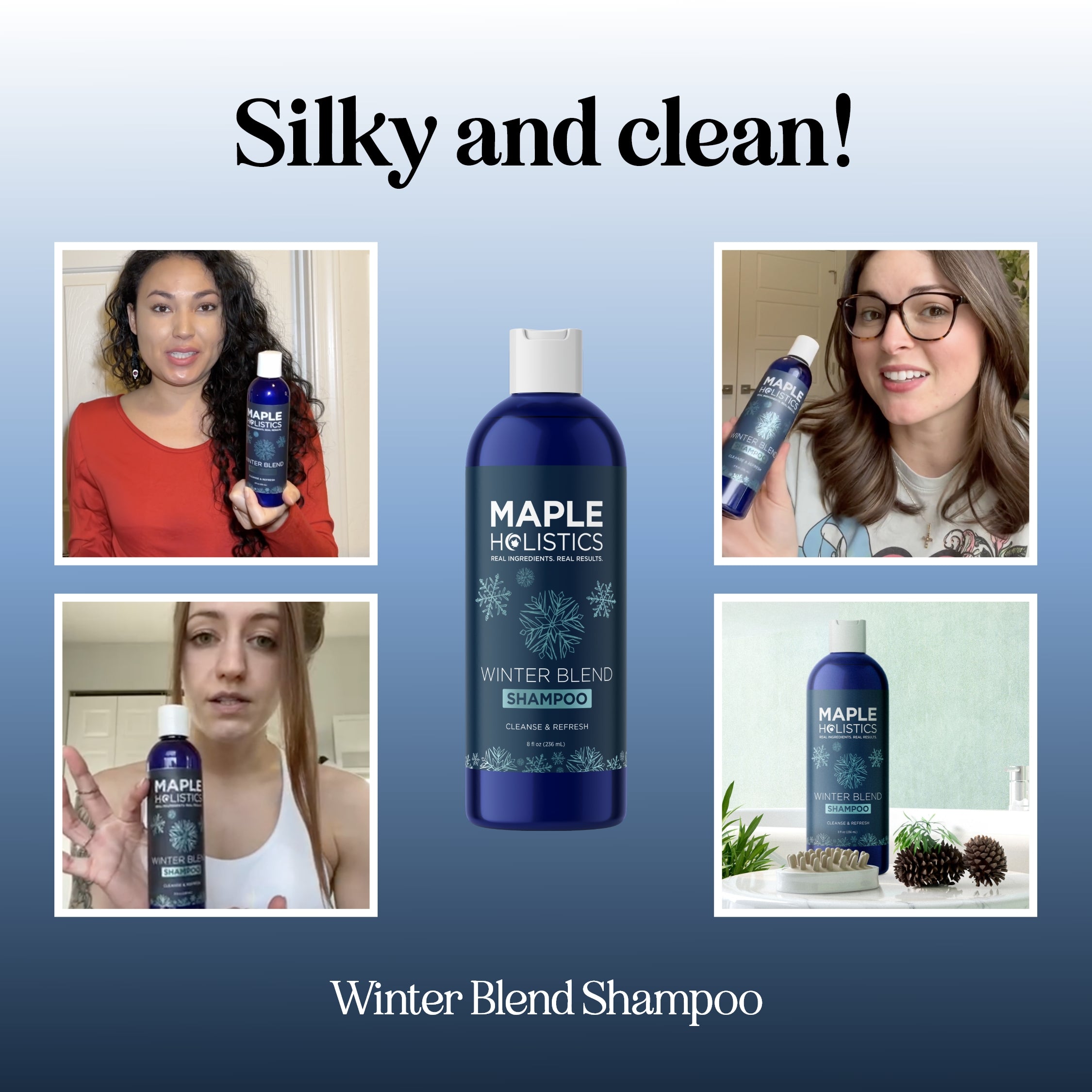 Winter Blend Shampoo for Dry Scalp & Hair - Moisturizing & Nourishing Formula for Cold Weather - Perfect for Seasonal Hair Care & Hydration