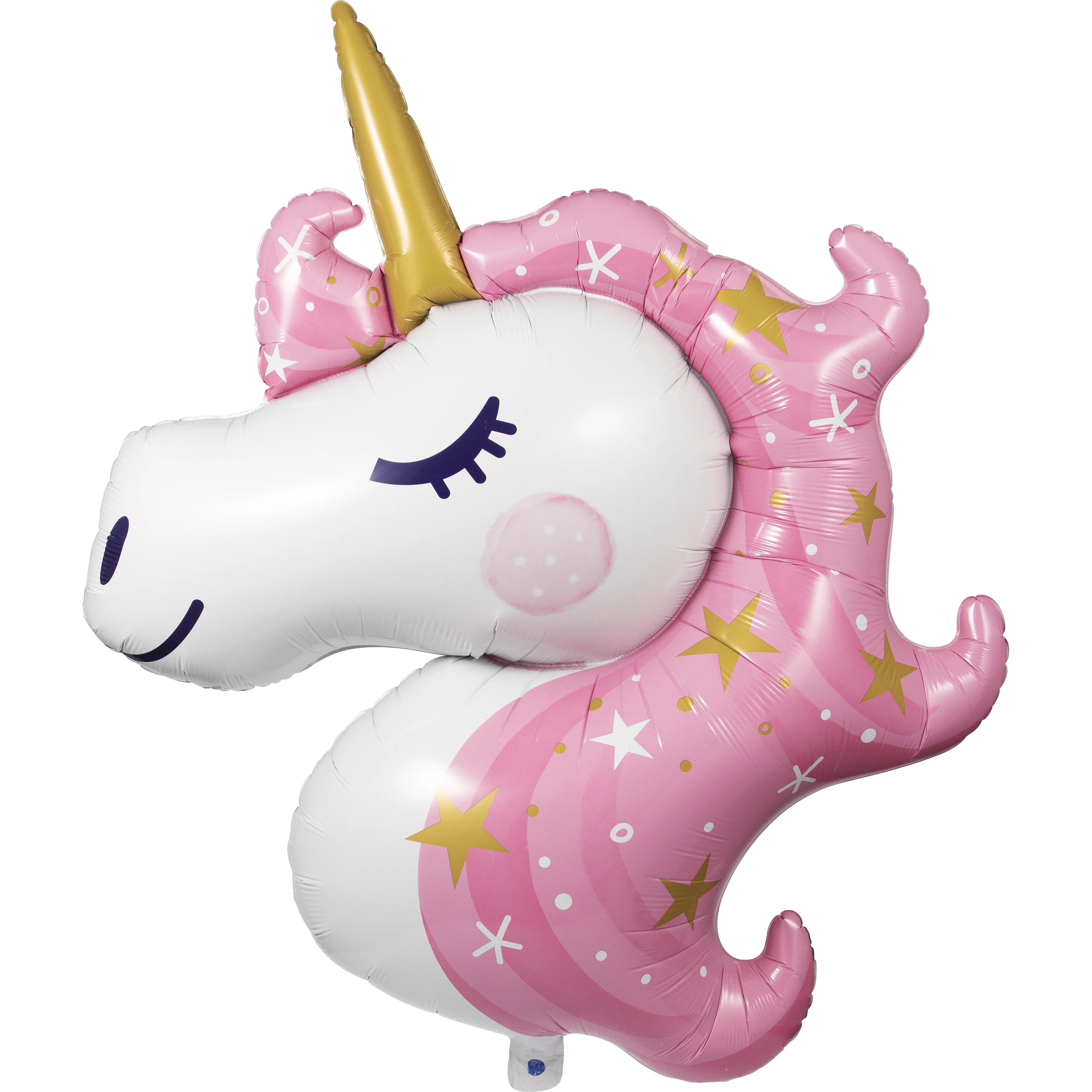 10-Piece Bulk Unicorn Galaxy Metallic Balloons - Shaped Foil Balloons for Birthday Parties, Baby Showers & Gender Reveals - Perfect for Party Decorations & Photo Backdrops