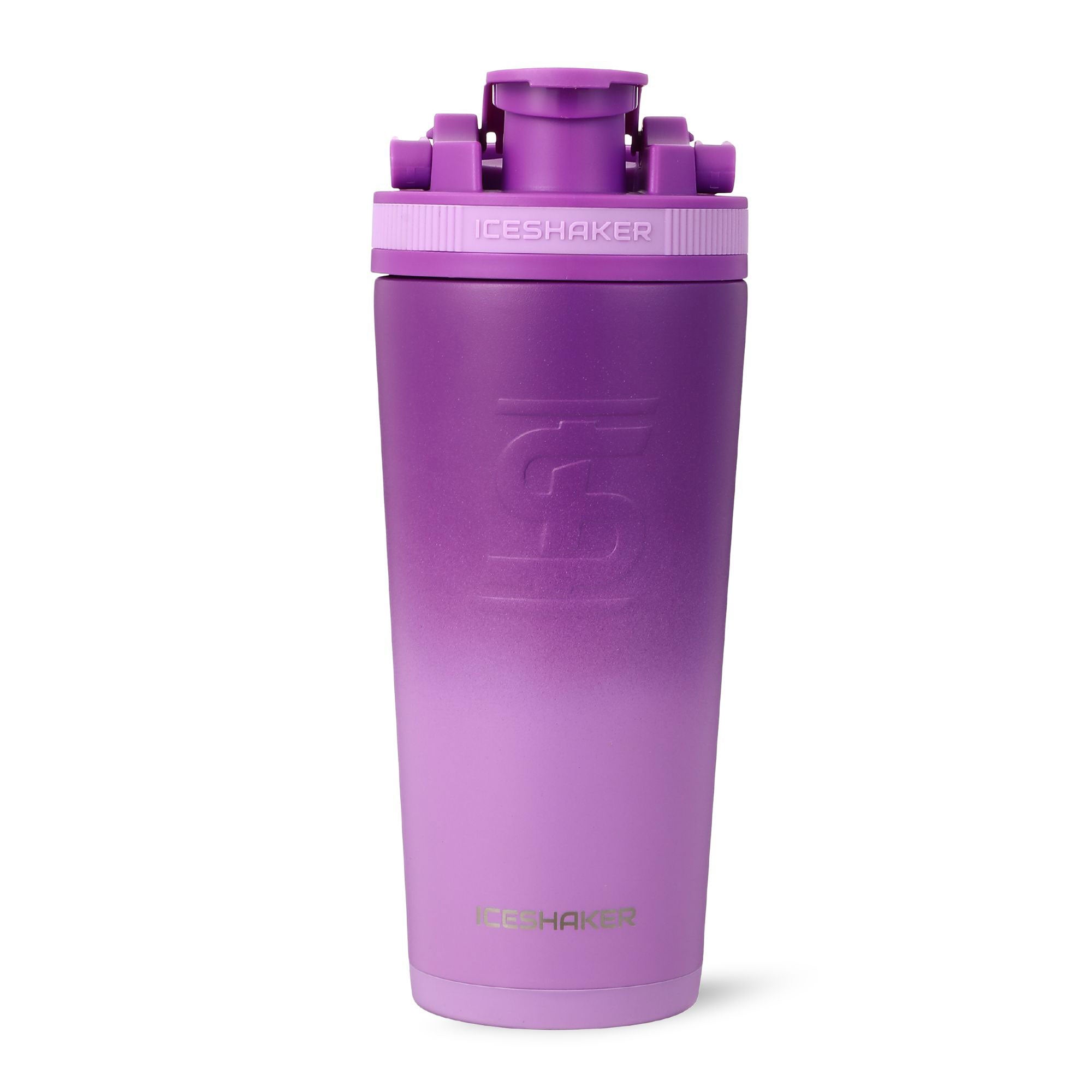 26oz Insulated Stainless Steel Ice Shaker Bottle - Purple Color Rush for Gym, Workouts & Outdoor Activities