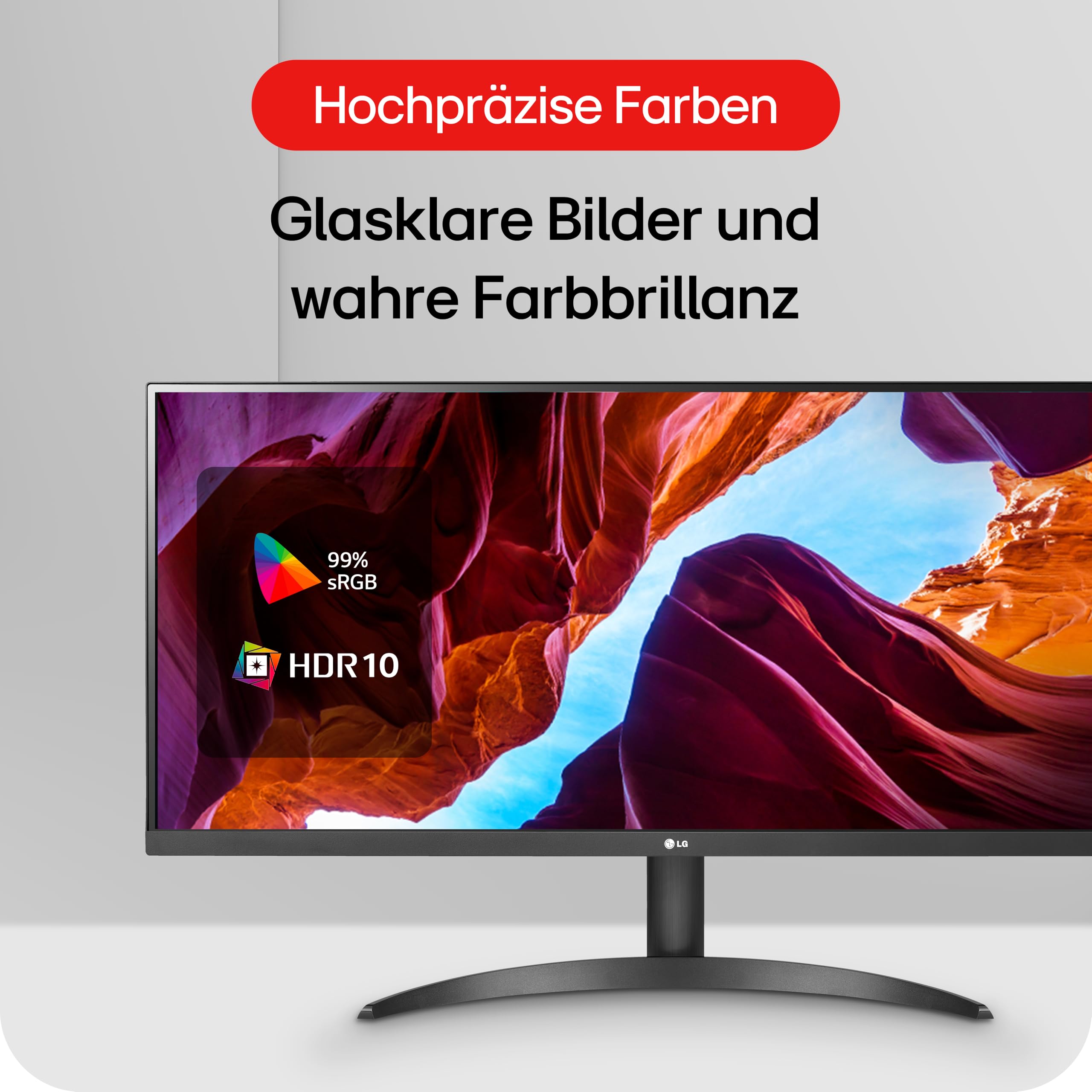 LG 29WQ500-B 29-Inch UltraWide IPS Monitor - 2560x1080 Full HD, 100Hz Refresh Rate, 5ms Response Time, HDR10, AMD FreeSync, Flicker-Free - Black | Perfect for Home Office, Gaming & Multitasking
