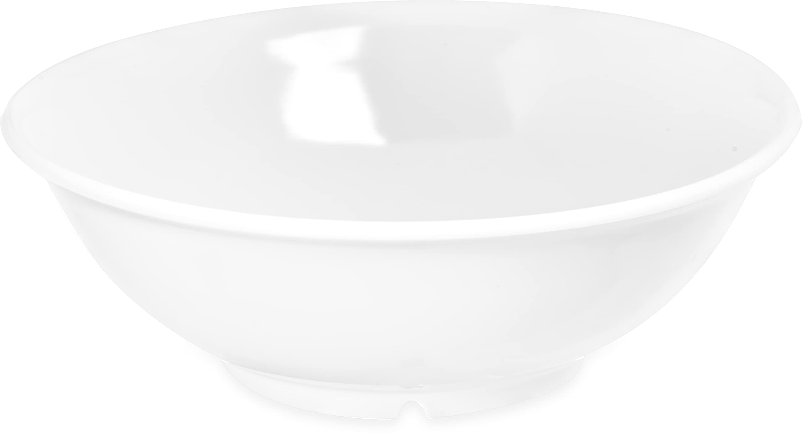 Carlisle FoodService 36oz White Melamine Reusable Plastic Footed Bowl - Durable for Home, Restaurant & Catering Use - Perfect for Salads, Soups & Desserts