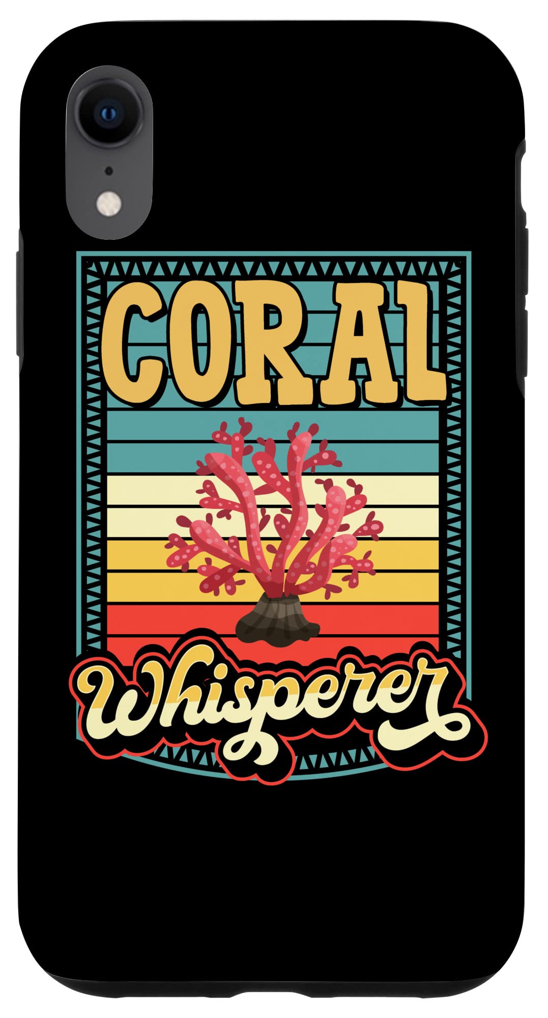 iPhone XR Coral Whisperer Acropora Florida Coral Case - Durable Protective Phone Cover for iPhone XR - Perfect for Beach Vacations, Outdoor Adventures & Marine Enthusiasts