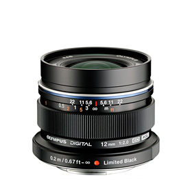 OM SYSTEM M.Zuiko Digital ED 12mm f/2.0 Wide Angle Lens (Black) - Perfect for Landscape, Street & Low Light Photography | Micro Four Thirds Mount
