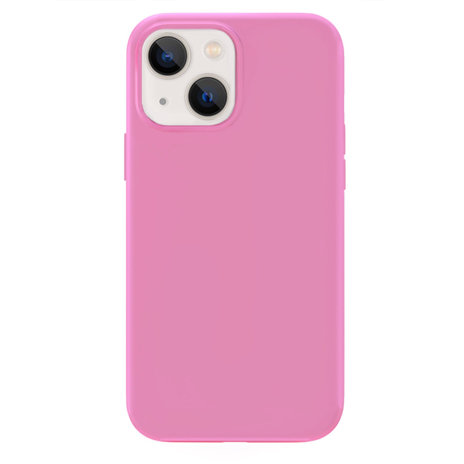 Hot Pink Silicone iPhone Case - Shockproof, Slim & Durable Phone Cover for iPhone 13/14/15 - Perfect for Everyday Use, Gym & Travel