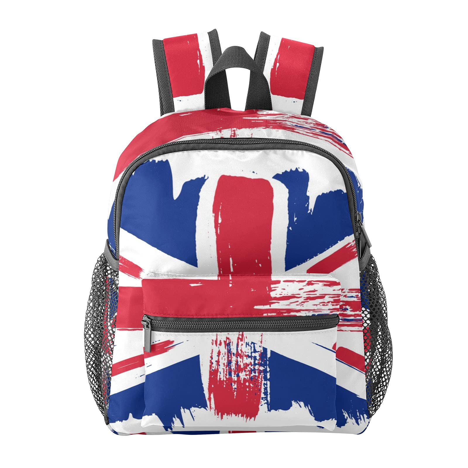 Vintage Grunge British Flag Backpack for Teens & Kids - Lightweight Travel Daypack for School, Hiking & Daily Use