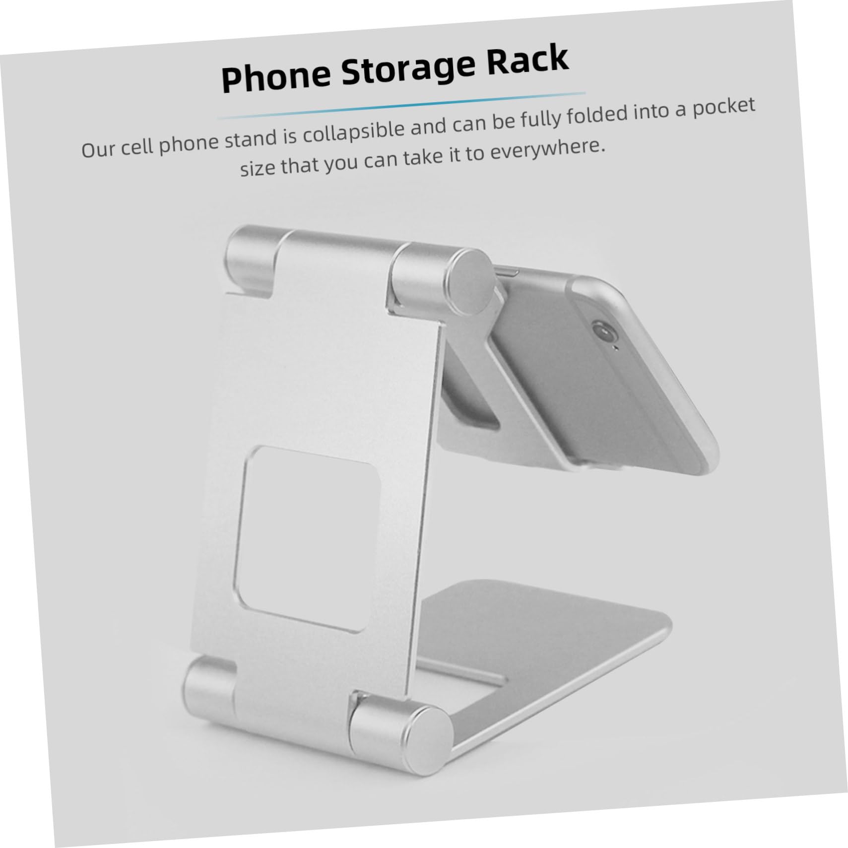 Premium Aluminum Phone Stand & Tablet Holder - Adjustable Multi-Angle Viewing for iPhone, Samsung, iPad - Perfect for Desk, Bed, Kitchen & Video Calls
