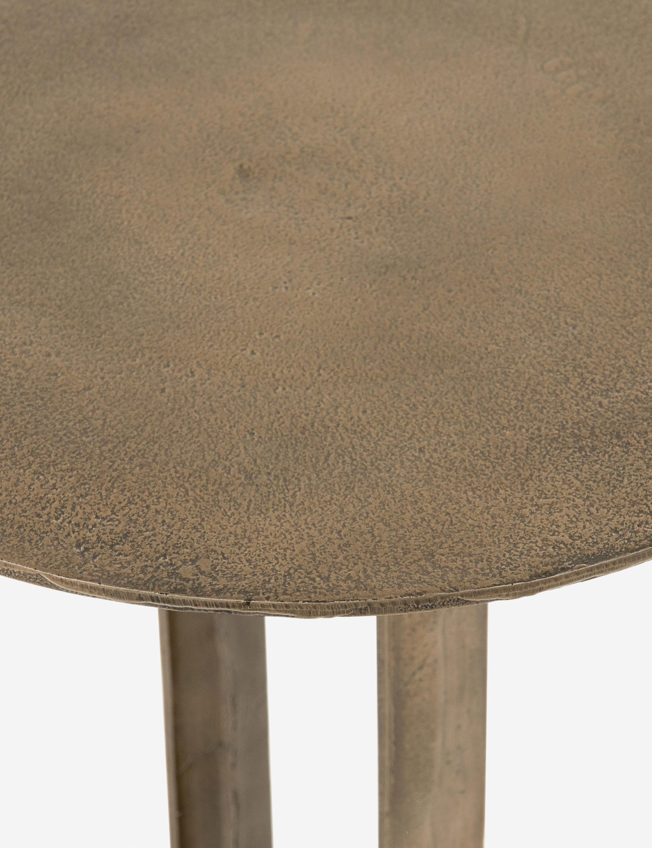 Modern Alethea Indoor Outdoor Side Table - Small Accent Table for Living Room, Patio, Balcony & Garden - Lightweight & Durable End Table with Weather-Resistant Finish