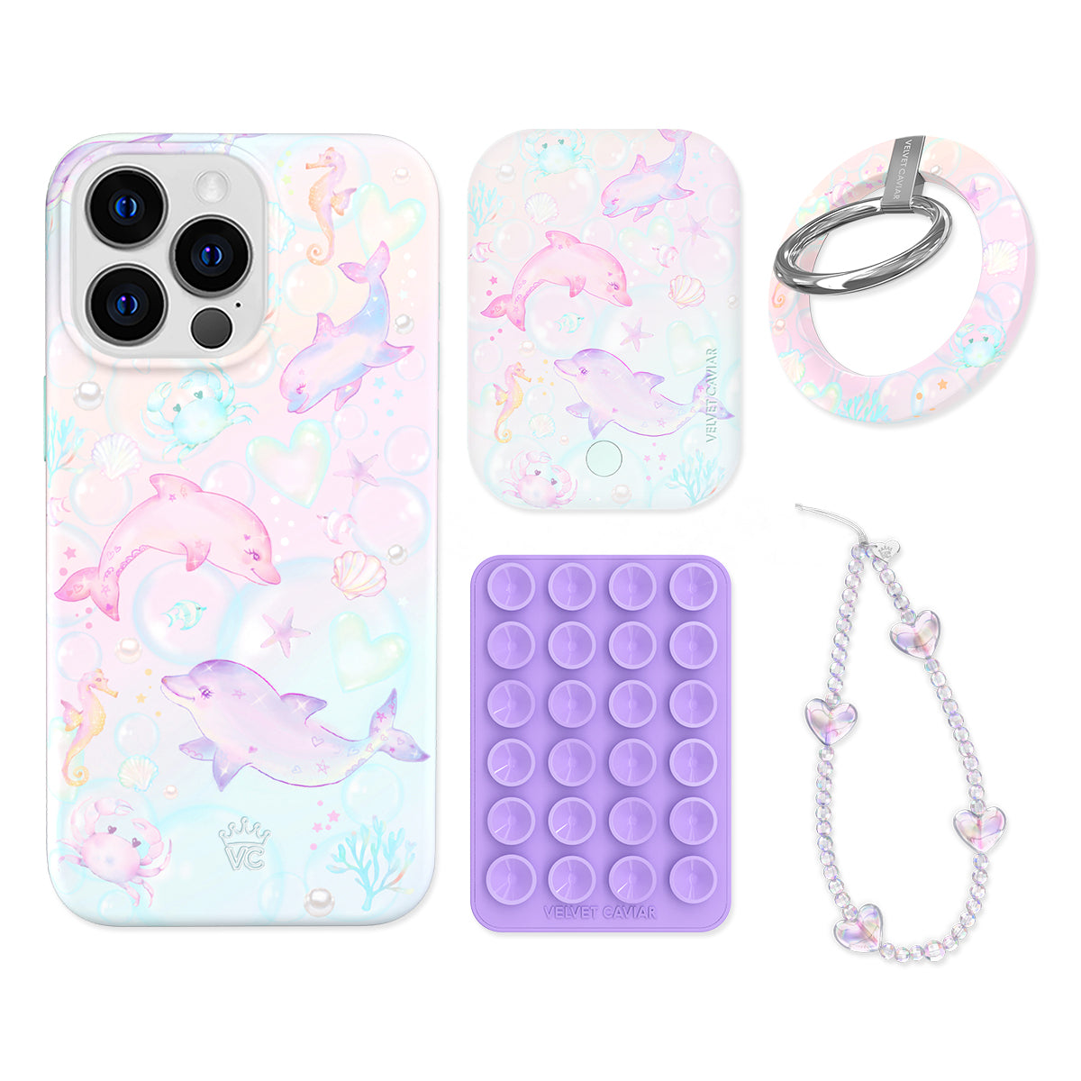 Aqua Angels iPhone Grip Bundle Set - Secure & Comfortable Phone Holder for iPhone 13/14/15 Pro Max - Perfect for Gym, Running, Outdoor Activities & Daily Use