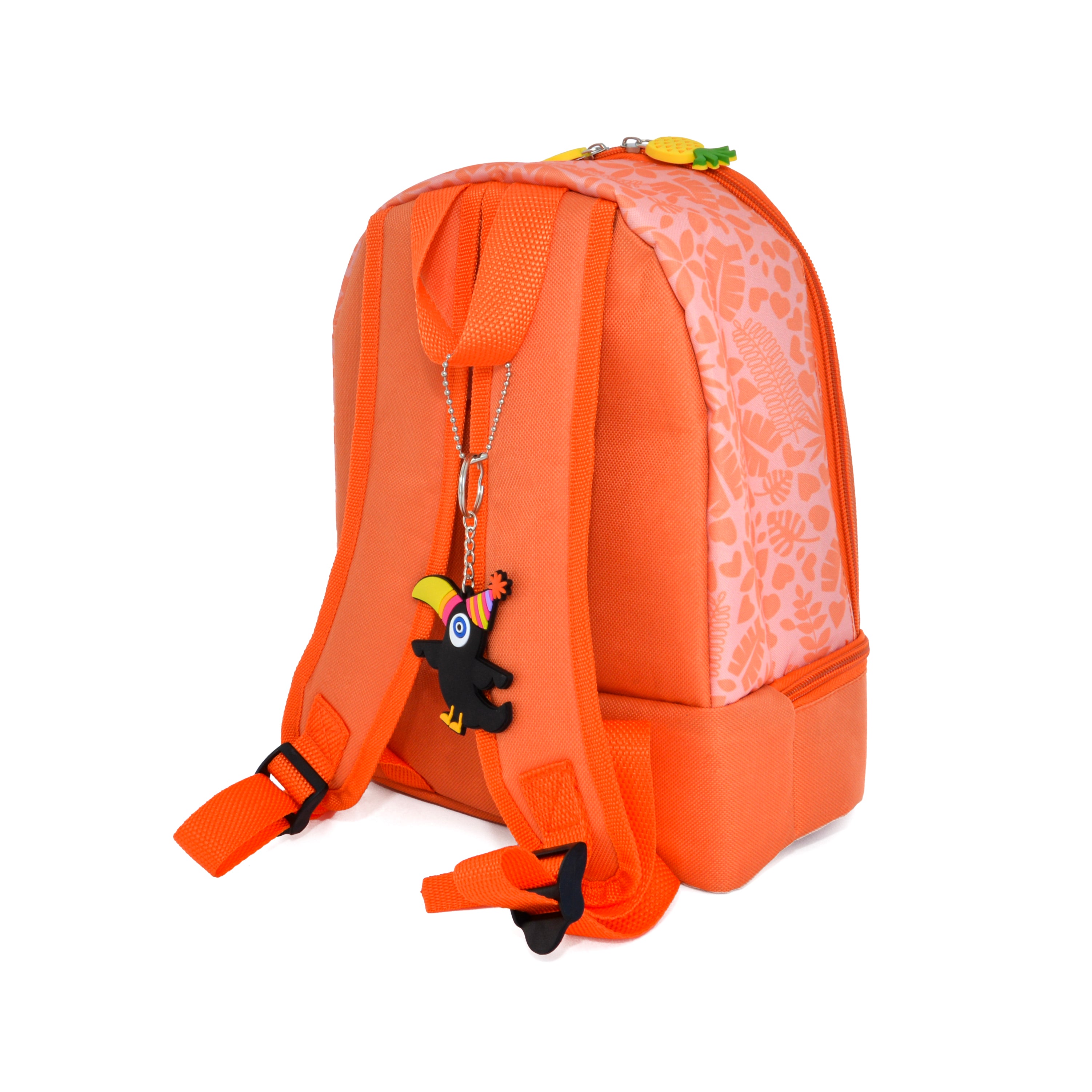 Funny Jungle Apricot 2-in-1 Backpack & Snack Pouch - Perfect for School, Travel, and Outdoor Adventures