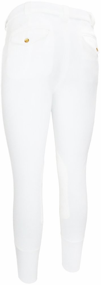 TuffRider Men's Ribb Patrol Knee Patch Breeches - 4 Functional Pockets for Riding Comfort | Perfect for Equestrian Training & Horseback Riding