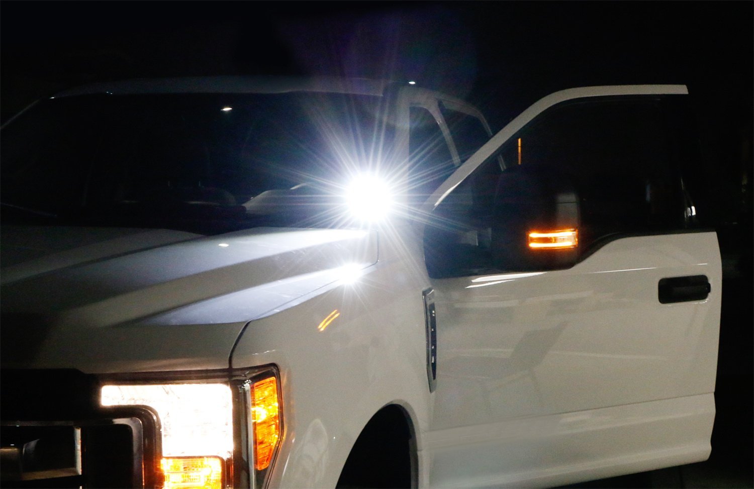 40W CREE LED Pods with Universal A-Pillar Hinge Bracket & Wiring Kit - Waterproof Off-Road Lights for Trucks, Jeeps, SUVs - Perfect for Night Driving, Camping, and Off-Road Adventures