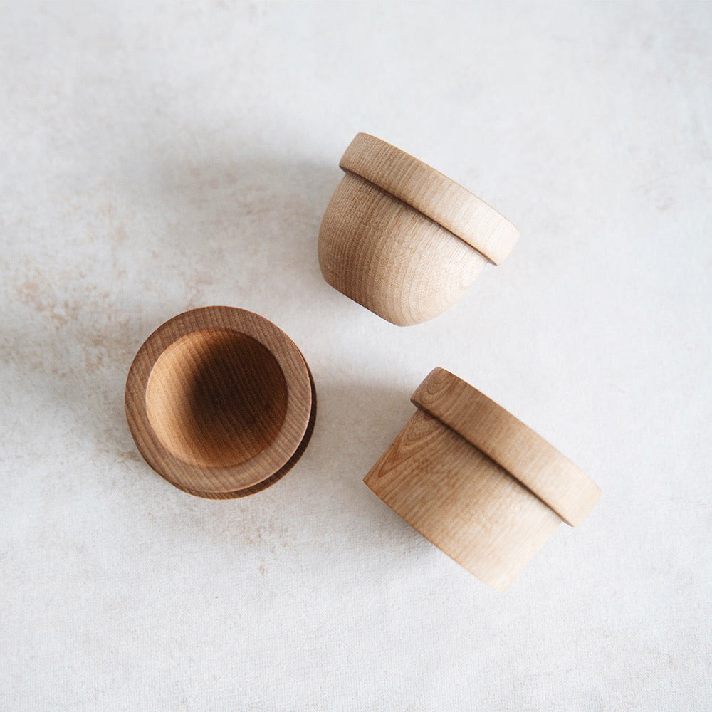 Handmade Wooden Egg Cup Holder - Natural Eco-Friendly Breakfast Tableware for Soft Boiled Eggs - Perfect for Dining, Kitchen Decor, and Gift Giving