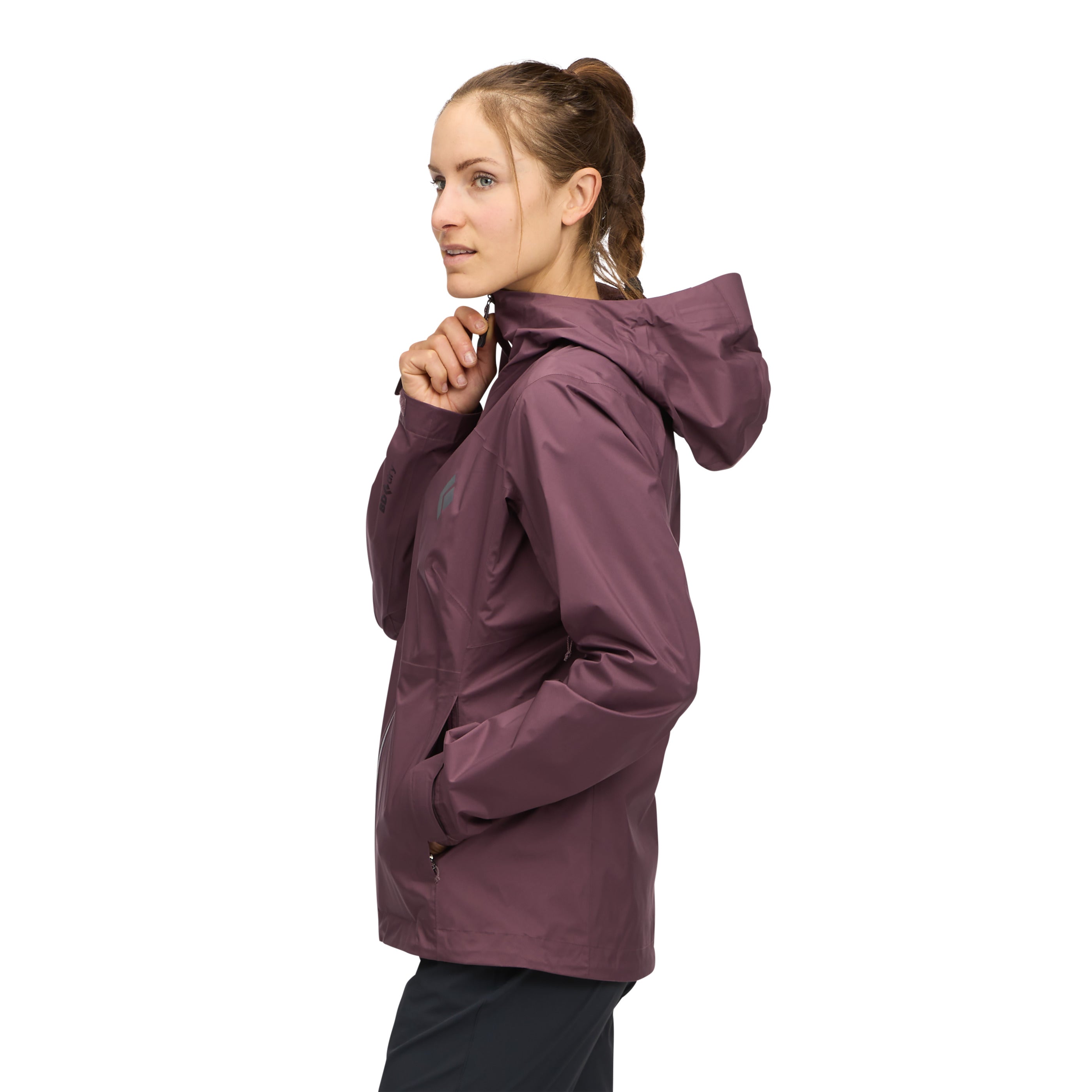 Women's Lightweight Stretch Shell Jacket - Waterproof Windbreaker for Hiking, Running & Outdoor Activities