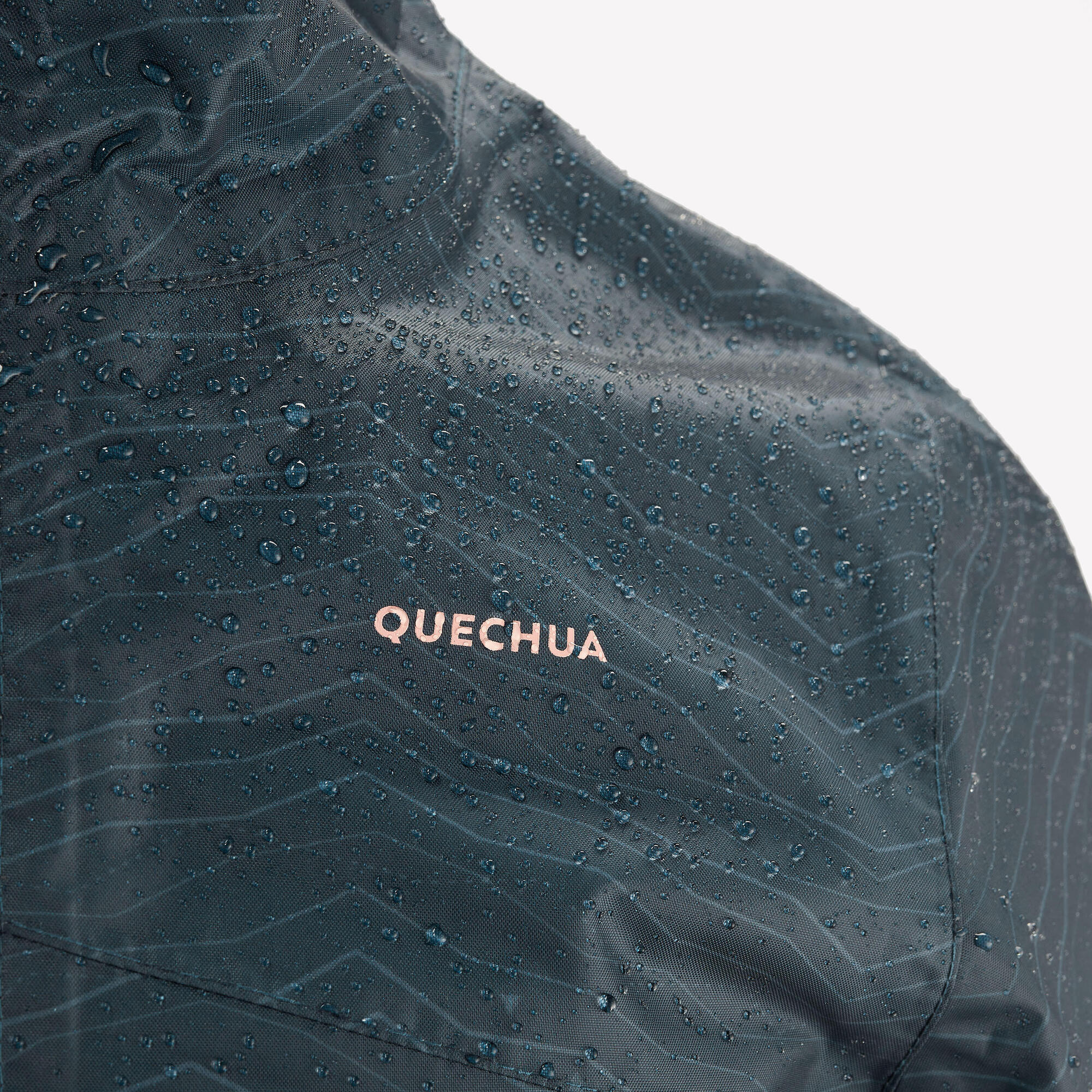 Quechua MH150 Waterproof Hiking Jacket for Kids Ages 7-15 | Lightweight Outdoor Raincoat for Boys & Girls | Perfect for Camping, School & Mountain Adventures