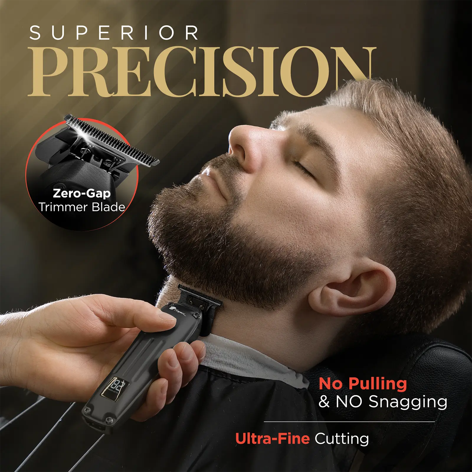 Fusion Clipper & Trimmer Set for Men - Professional Hair Cutting Kit with Adjustable Blades - Perfect for Home Barbering, Grooming, and Styling