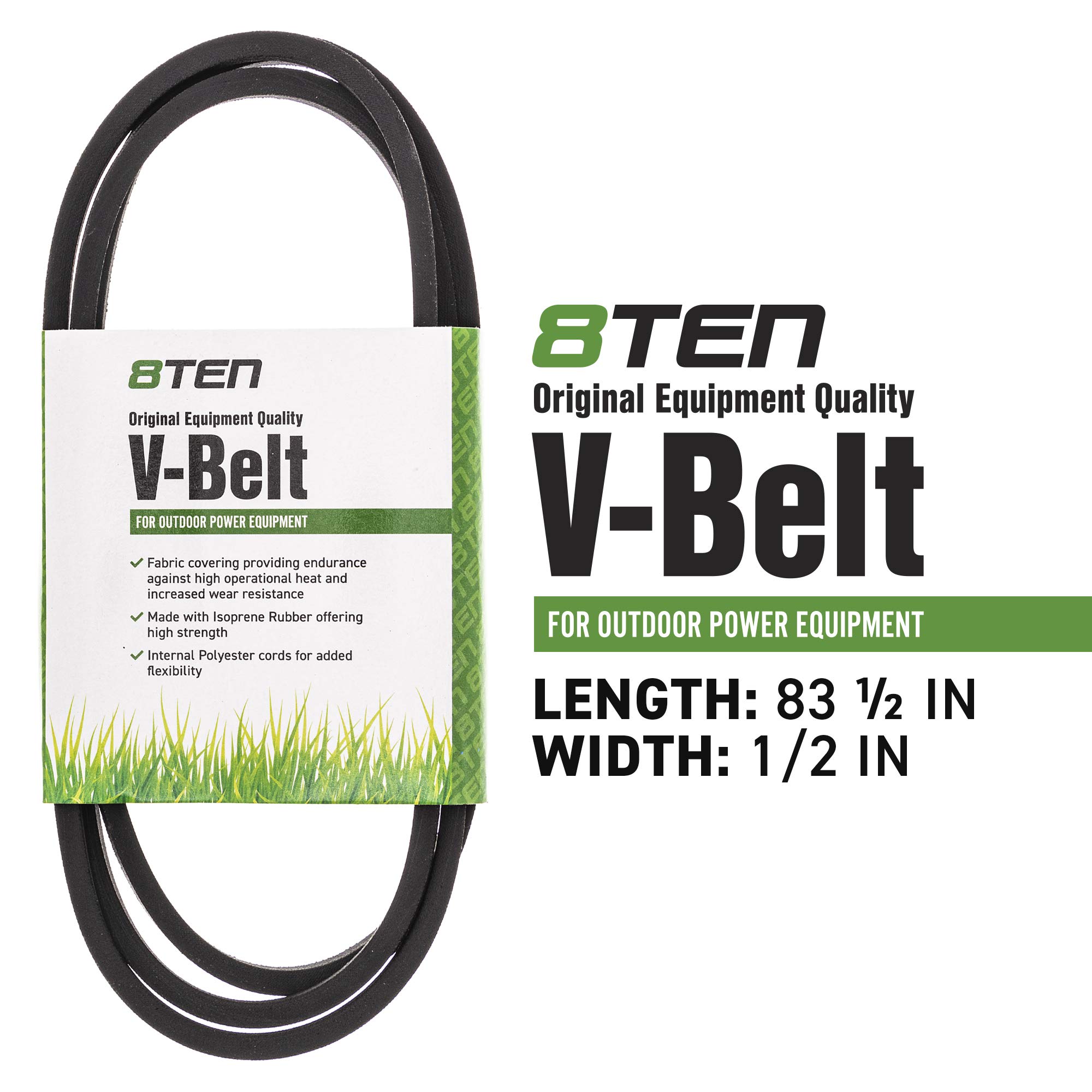 8TEN PTO Belt for Craftsman AYP Husqvarna GT200 GTH250 YTH180 - 139573 532139573 Replacement Belt Fits 46-50 Inch Deck Lawn Mowers - Perfect for Mowing Large Yards and Landscaping Maintenance
