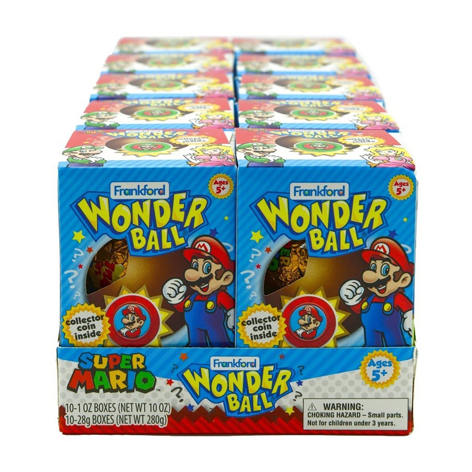 Frankford Wonderballs Super Mario Mystery Capsule Toys - 10ct Box | Collectible Figures for Kids & Adults | Perfect for Birthday Gifts & Party Favors