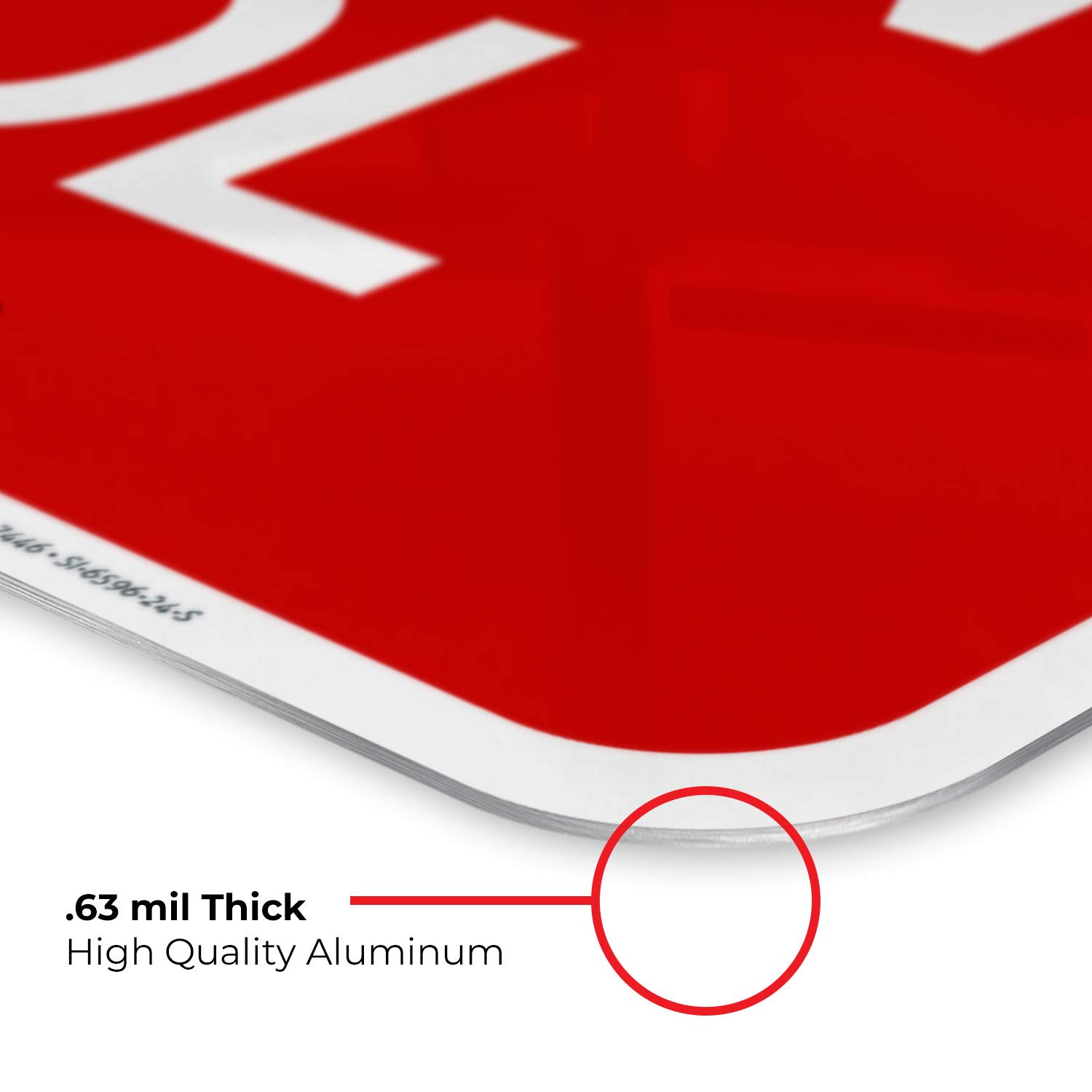 24x24 Inches No Suntan Oil in Pool Sign - Rust Free .063 Aluminum, Fade Resistant - Indoor/Outdoor Use for Swimming Pools, Spas & Water Parks - Made in USA