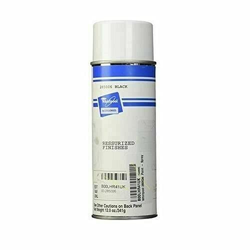 Whirlpool 285006 Compatible Black Appliance Spray Paint - Perfect for Refinishing Refrigerators, Ovens & Washing Machines
