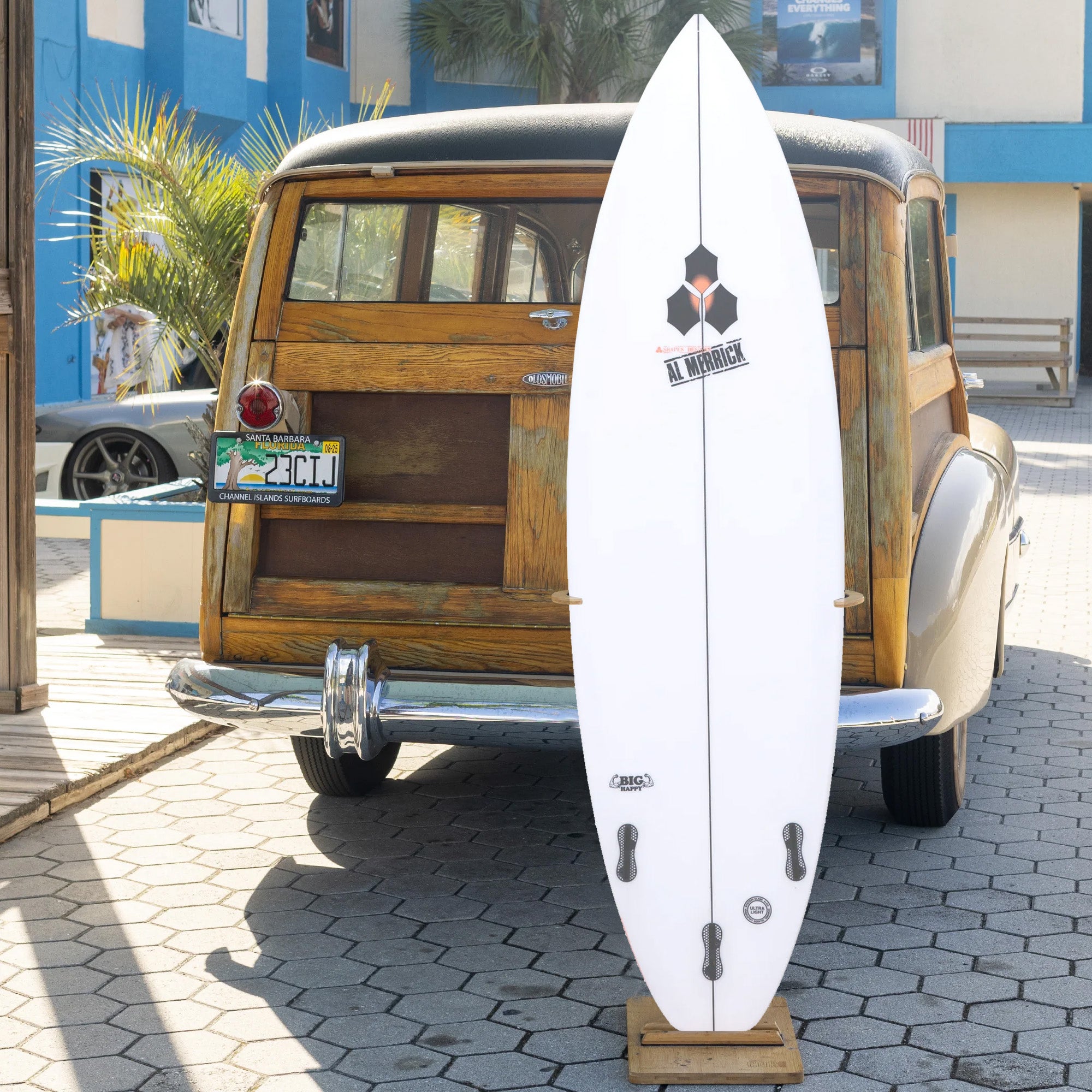 Channel Islands Big Happy 6'4 Surfboard with FCS II Fin System - Perfect for Intermediate Surfers & Beach Wave Riding