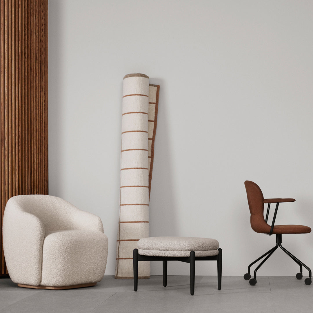 Barba Club Chair - Modern Accent Armchair for Living Room, Lounge & Office - Stylish Comfortable Upholstered Chair with Wooden Legs - Perfect for Home Decor, Reading Nook & Relaxation
