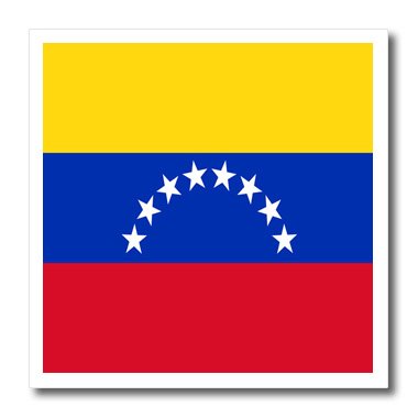 3Drose Venezuela Flag 6x6 Inch Iron-On Heat Transfer Paper for T-Shirts, Bags & DIY Crafts - Perfect for Custom Apparel & Patriotic Gifts